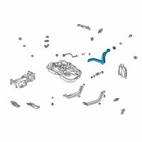 OEM Toyota Highlander Filler Pipe Diagram - 77201-48070