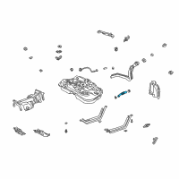 OEM Lexus Hose, Fuel Tank To Filler Pipe Diagram - 77213-48050