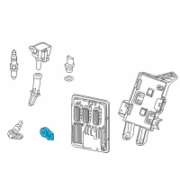 OEM 2018 Chevrolet Malibu Knock Sensor Diagram - 55507858