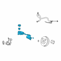 OEM 2016 Acura RDX Master Cylinder Assembly Diagram - 46100-TX4-A02