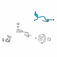 OEM 2018 Acura RDX Tube Assembly, Master Power Diagram - 46402-TX4-A01