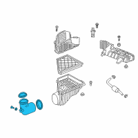 OEM Chevrolet Traverse Inlet Duct Diagram - 23117554