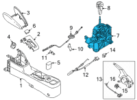 OEM Nissan Versa Transmission Control Device Assembly Diagram - 34901-5RC0A