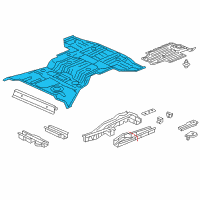 OEM 2019 Acura MDX Panel Set, Rear Floor Diagram - 04655-TZ5-A20ZZ