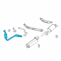 OEM Chrysler Aspen Converter-Exhaust Diagram - 52855759AA