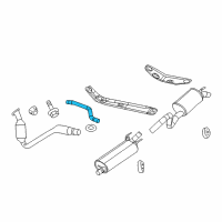 OEM 2009 Chrysler Aspen Exhaust Extension Pipe Diagram - 52855933AA