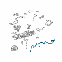 OEM 2010 Lexus LS600h Harness, Air Conditioner Diagram - 82212-50140