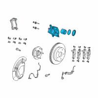 OEM 2010 Jeep Wrangler CALIPER-Disc Brake Diagram - 68044863AA
