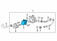 OEM Cadillac Oil Cooler Diagram - 12658747