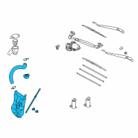 OEM 1999 Toyota RAV4 Reservoir Assembly Diagram - 85315-42011