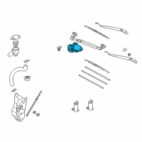 OEM 1997 Toyota RAV4 Motor Assy, Windshield Wiper Diagram - 85110-42031