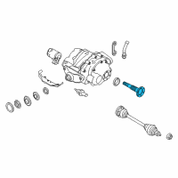 OEM 2012 BMW X6 Output Flange Set Diagram - 33-10-7-594-401