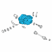 OEM BMW X5 Rear Axle Drive Differential Diagram - 33-10-7-597-990