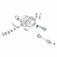 OEM 2017 BMW X6 Shaft Seal, Output Shaft Diagram - 33-10-7-582-392