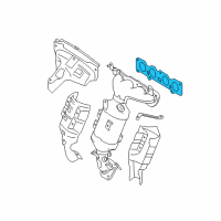 OEM Scion Manifold Gasket Diagram - 17173-47021