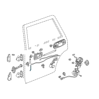 OEM 2001 Honda CR-V Rod, RR. Knob Diagram - 72633-S10-003