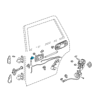 OEM 1997 Honda CR-V Switch Assembly, Right Rear Power Window (Classy Gray) Diagram - 35760-SR4-A01ZH