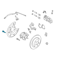 OEM 2014 Ford Escape Caliper Mount Bolt Diagram - -W700680-S442