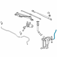 OEM 2021 Chevrolet Trax Washer Hose Diagram - 95248723