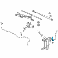 OEM 2017 Chevrolet Spark Front Washer Pump Diagram - 13250357