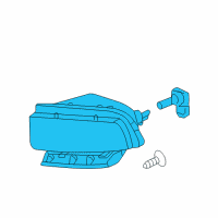 OEM Chevrolet Fog Lamp Assembly Diagram - 25942592