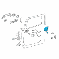 OEM 2020 Toyota Sequoia Lock Assembly Diagram - 69050-0C060