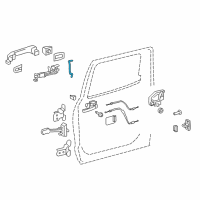 OEM 2010 Toyota Tundra Lock Rod Diagram - 69332-0C020