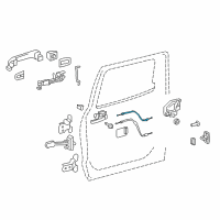 OEM 2021 Toyota Tundra Lock Cable Diagram - 69730-0C050