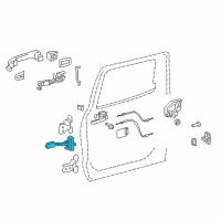 OEM 2015 Toyota Sequoia Door Check Diagram - 68640-0C050