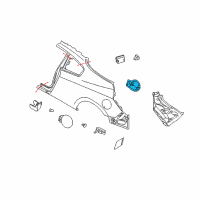 OEM 2012 Nissan Altima Base-Filler Lid Diagram - 78120-JB130