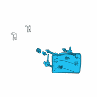 OEM Ford Excursion Composite Headlamp Diagram - 1C3Z-13008-AA