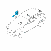 OEM Infiniti Keyless Entry Control Module Diagram - 28595-1BA5A