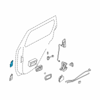 OEM 2002 Nissan Pathfinder Hinge Assy-Rear Door Diagram - 82400-1M20A