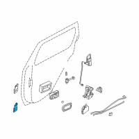 OEM 2002 Nissan Pathfinder Lower Hinge Diagram - 82401-1M20A