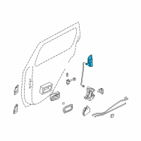 OEM 2004 Nissan Pathfinder Handle, Outside Diagram - 82607-3W42A