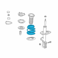 OEM 2018 Toyota RAV4 Coil Spring Diagram - 48131-0R110