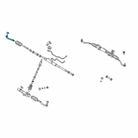 OEM 2007 Hyundai Santa Fe End Assembly-Tie Rod, RH Diagram - 56820-2B900