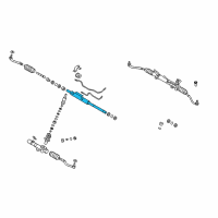 OEM 2007 Hyundai Santa Fe Rack Assembly-Power Steering Gear Box Diagram - 57710-2B000