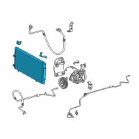 OEM 2004 Lexus ES330 CONDENSER Assembly Diagram - 88460-06140