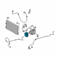 OEM 2008 Toyota Solara Clutch & Pulley Diagram - 88410-06100