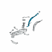 OEM 2006 Toyota RAV4 Filler Pipe Diagram - 77201-0R010