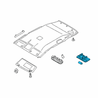 OEM Nissan Versa Lamp Assembly-Room Diagram - 26410-3AN0A