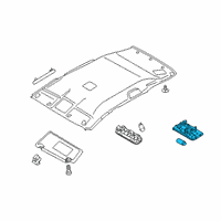 OEM 2018 Nissan Kicks Lamp Assembly-Room Diagram - 26410-3AN0A