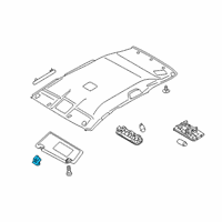 OEM 2018 Nissan Sentra Holder SUNVISOR Diagram - 96409-1KA0A