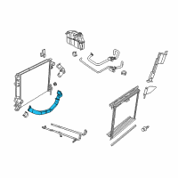 OEM 2017 Dodge Challenger Hose-Radiator Outlet Diagram - 4598096AH