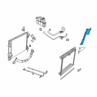 OEM 2013 Dodge Challenger Seal-Radiator Side Air Diagram - 68233014AB