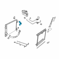 OEM 2012 Dodge Challenger Hose-Radiator Inlet Diagram - 55111285AE