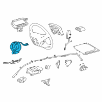 OEM 2014 Lexus RX450h Spiral Cable Sub-Assembly With Sensor Diagram - 84307-0E080