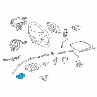 OEM 2019 Lexus RX350 Sensor, Air Bag, Front Diagram - 89173-09640