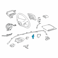 OEM 2009 Toyota Venza Side Sensor Diagram - 89831-0T020